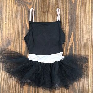 Black and White Kids Dance Costume